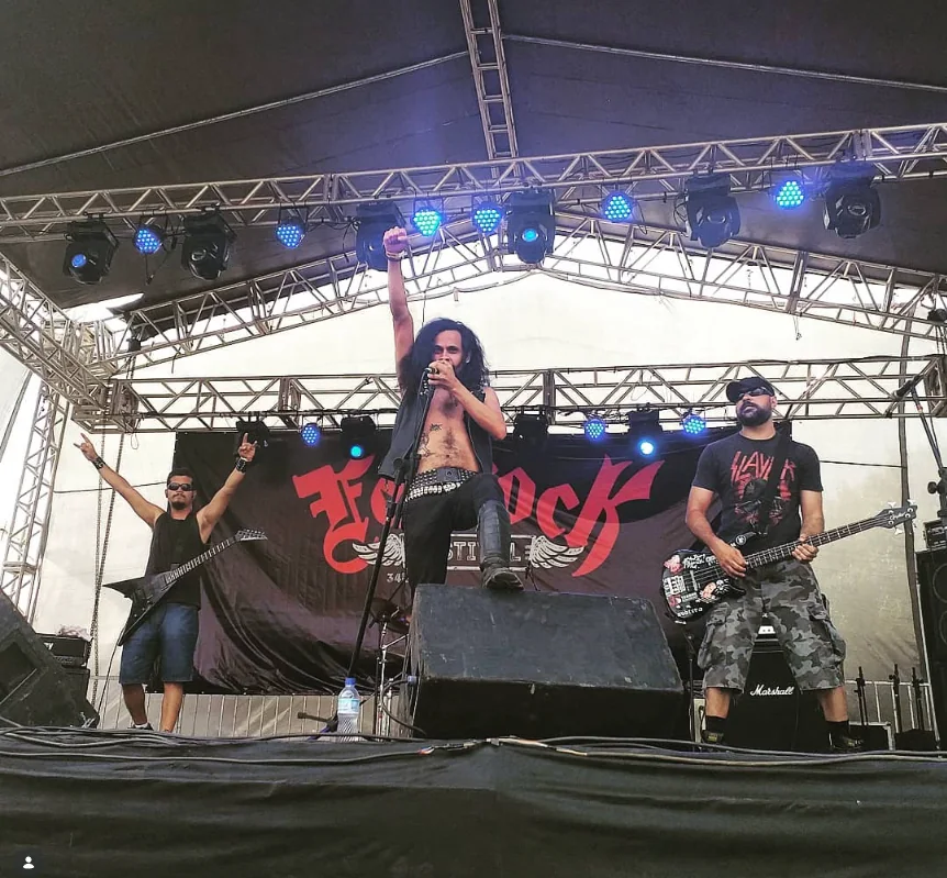 Banda Naughty Dog em apresentação ao vivo